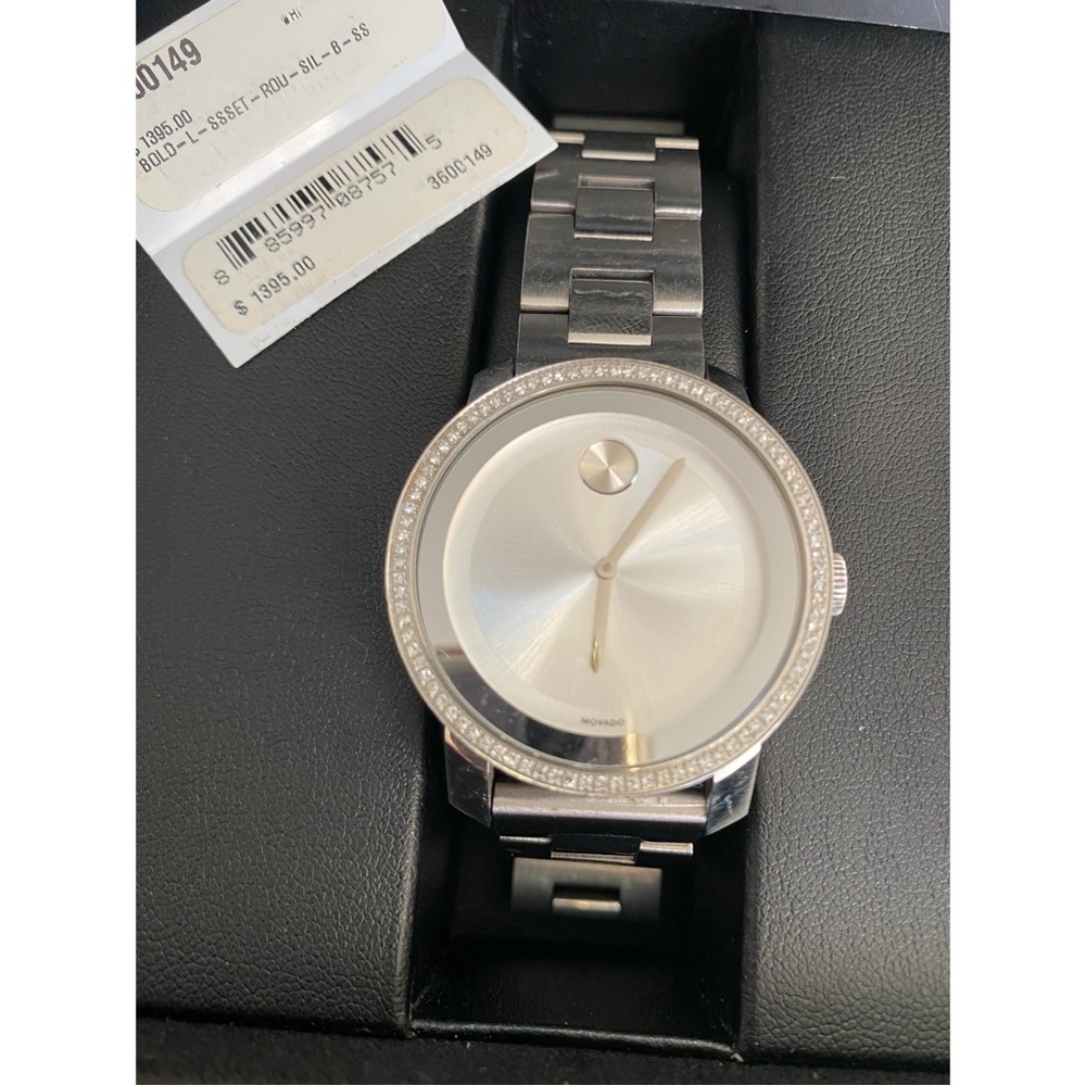 MOVADO BOLD Diamond Bezel Midsize Ladies Watch